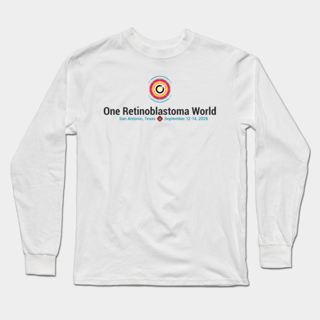One Rb World 2026 Logo Long Sleeve T-Shirt by World Eye Cancer Hope