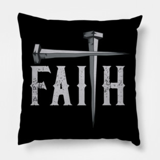 Christian Faith & Cross Faith Cross Nails Pillow