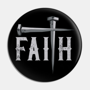 Christian Faith & Cross Faith Cross Nails Pin