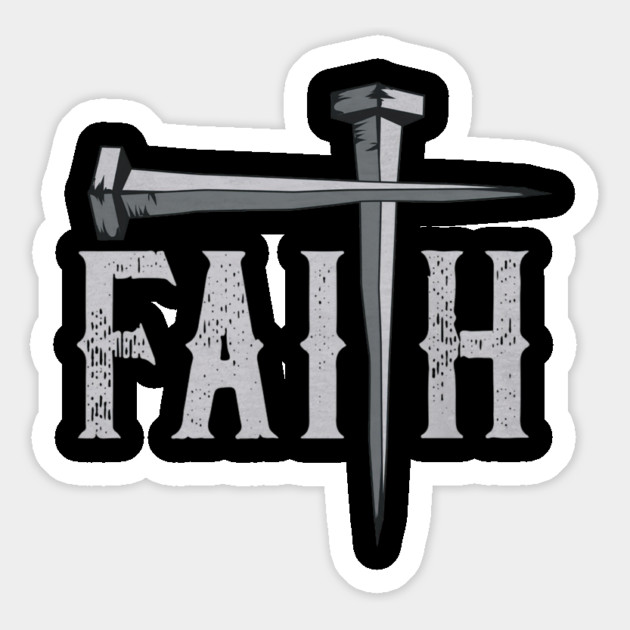 Christian Faith & Cross Faith Cross Nails Magnet by yangho