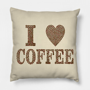 I Love Coffee Pillow
