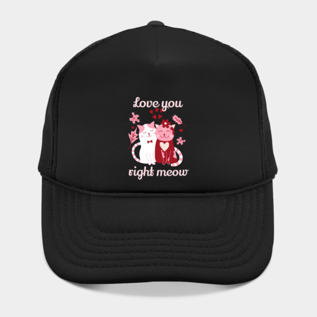 Love You Right Meow Cat Valentine Themed Design by TurnEffect
