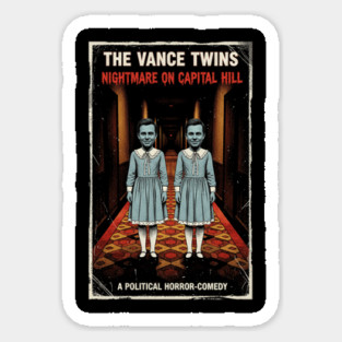 Weird JD Vance The Shining Meme Sticker