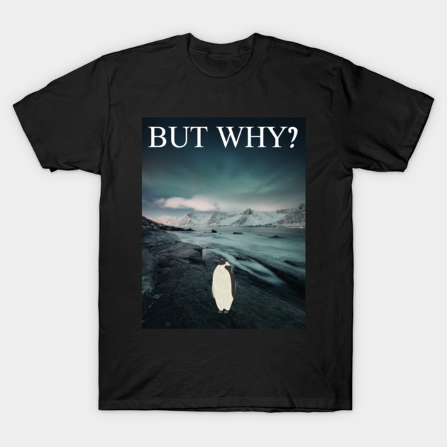 Penguin But Why T-Shirt by Creatifly Graphic Tees