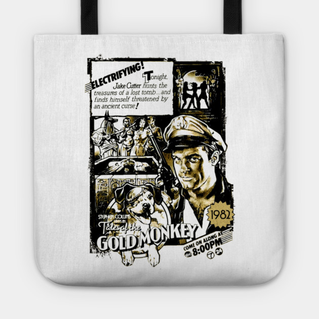Tales of the Gold Monkey TV series Nostalgic 80's Tote by Joaddo