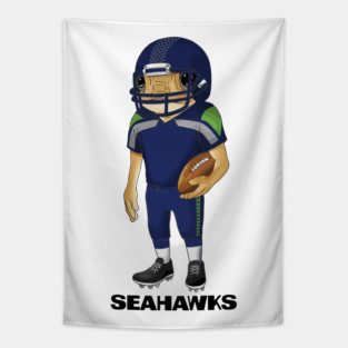 Seattle Seahawks Football Bad Bunny Sapo Concho Super Bowl 2026 Tapestry