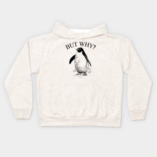 Penguin But Why Kids Hoodie