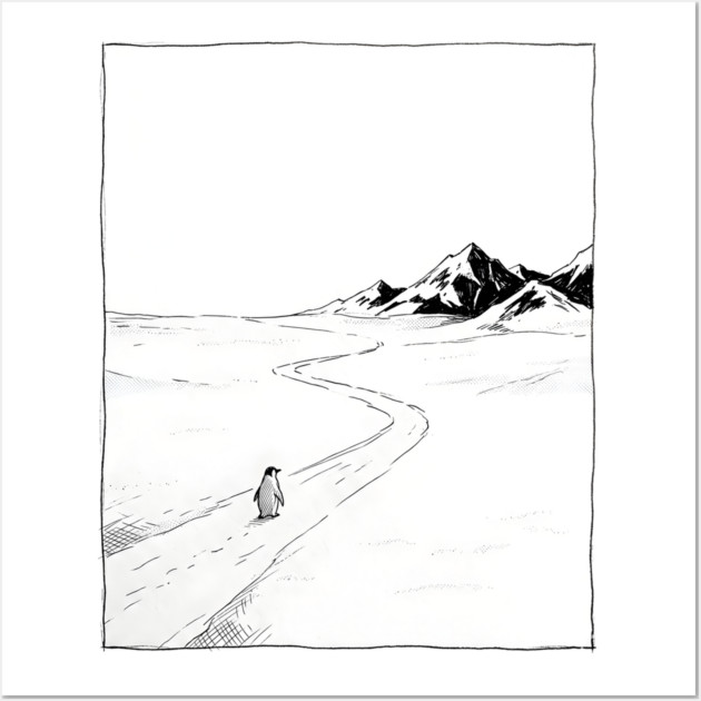 Nihilist Penguin Wall Art by Creatifly Graphic Tees