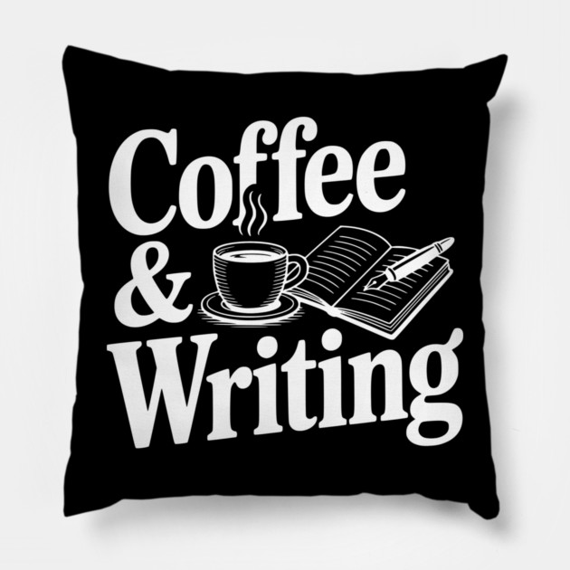 Coffee & Writing Pillow by Frank Ring