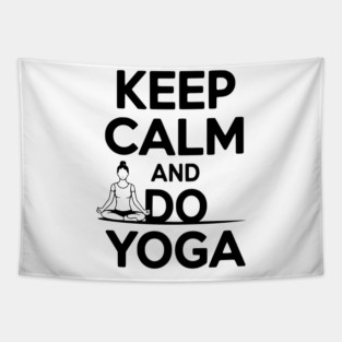 Keep Calm and Do Yoga Tapestry