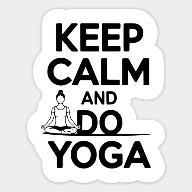 Keep Calm and Do Yoga Magnet by Frank Ring