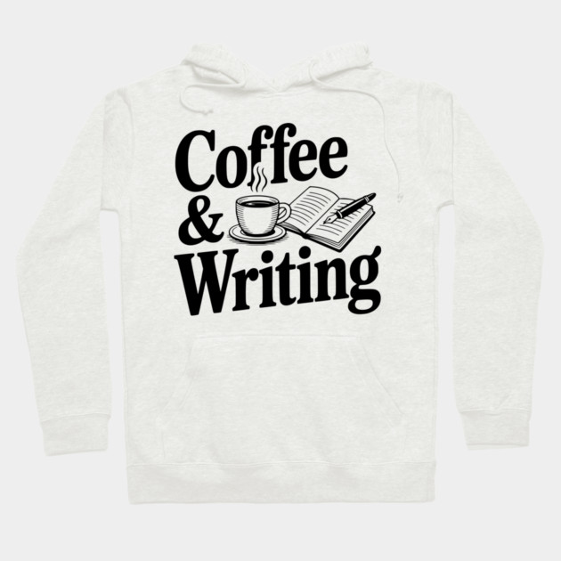 Coffee & Writing Hoodie by Frank Ring