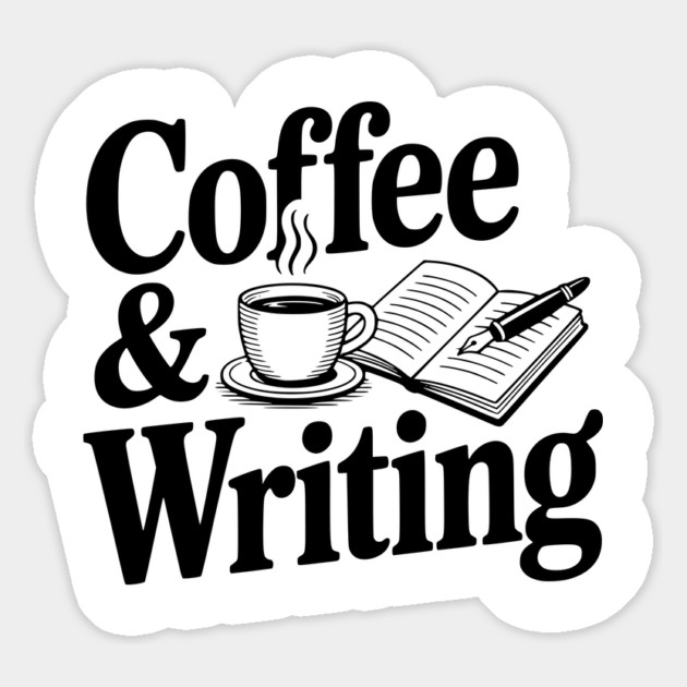 Coffee & Writing Magnet by Frank Ring