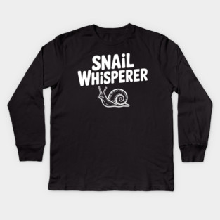 Snail Whisperer Kids Long Sleeve T-Shirt