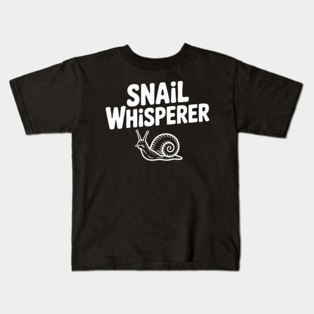 Snail Whisperer Kids T-Shirt by Frank Ring