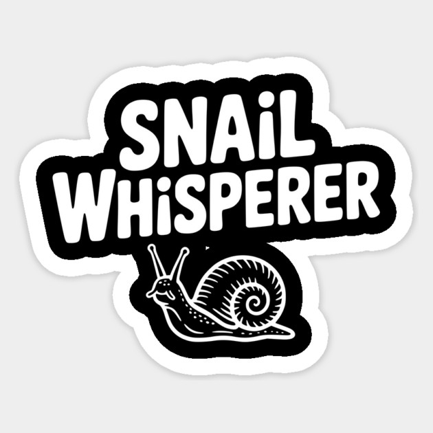 Snail Whisperer Sticker by Frank Ring