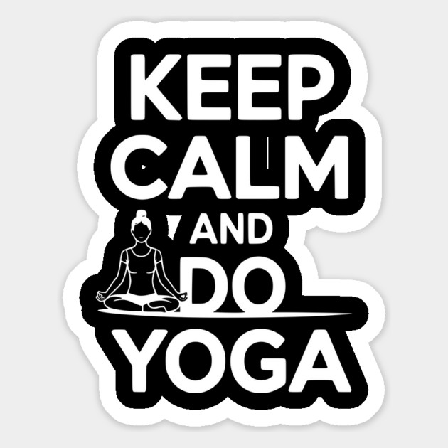 Keep Calm and Do Yoga Magnet by Frank Ring