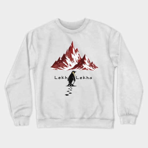 Lekh Lekha Penguin Journey Crewneck Sweatshirt by Thank HaShem