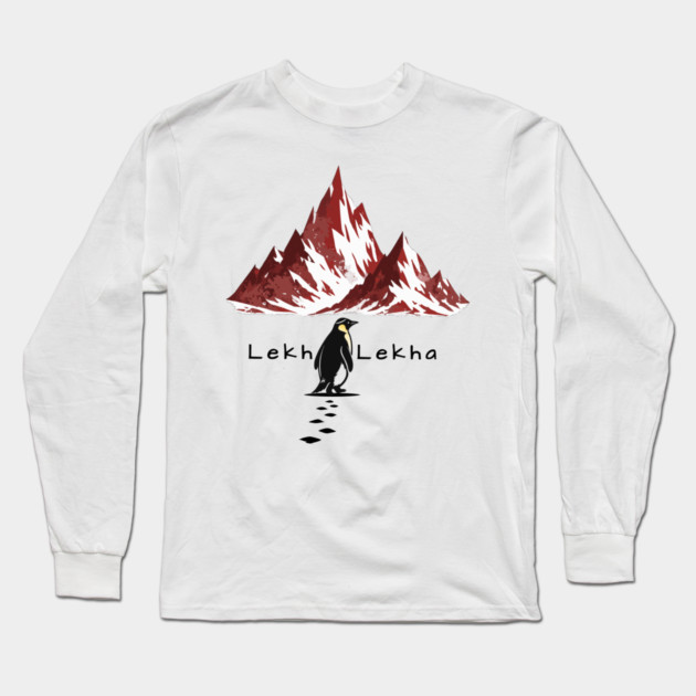 Lekh Lekha Penguin Journey Long Sleeve T-Shirt by Thank HaShem