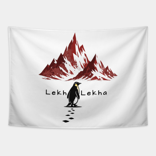 Lekh Lekha Penguin Journey Tapestry by Thank HaShem