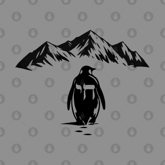 Chai Penguin Mountain Design by Thank HaShem