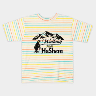 Walking With HaShem Penguin Kids T-Shirt