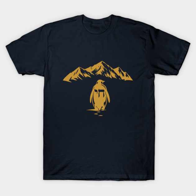 Golden Chai Penguin Mountain T-Shirt by Thank HaShem