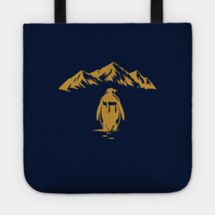 Golden Chai Penguin Mountain Tote