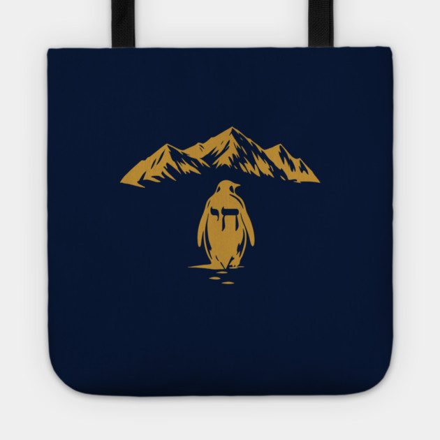 Golden Chai Penguin Mountain Tote by Thank HaShem