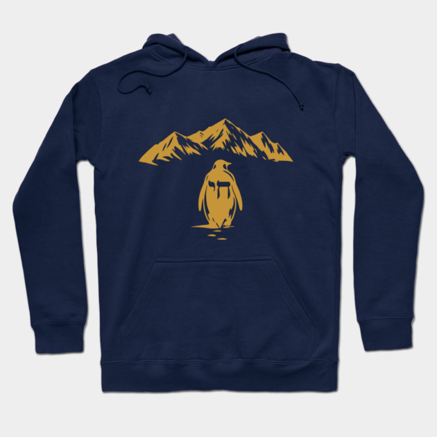 Golden Chai Penguin Mountain Hoodie by Thank HaShem