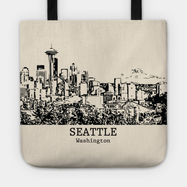 Seattle - Washington Tote by Lakeric