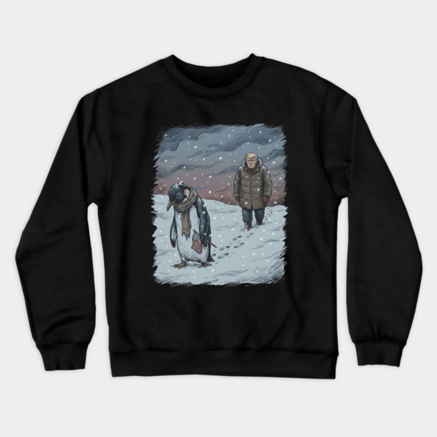 Nihilist Penguin Crewneck Sweatshirt by Creatifly Graphic Tees