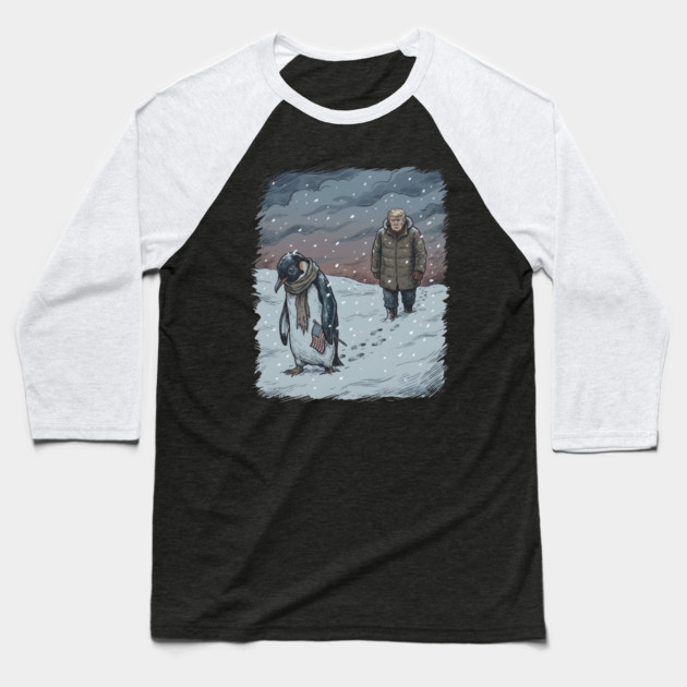 Nihilist Penguin Baseball T-Shirt by Creatifly Graphic Tees