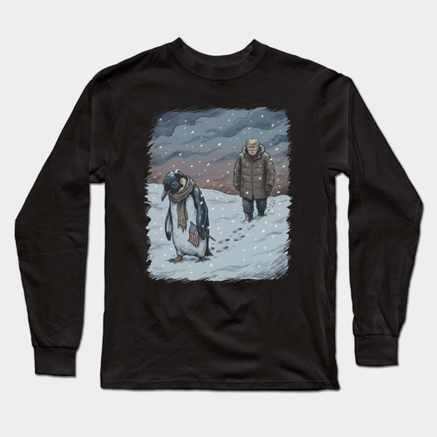 Nihilist Penguin Long Sleeve T-Shirt by Creatifly Graphic Tees