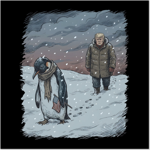 Nihilist Penguin Wall Art by Creatifly Graphic Tees