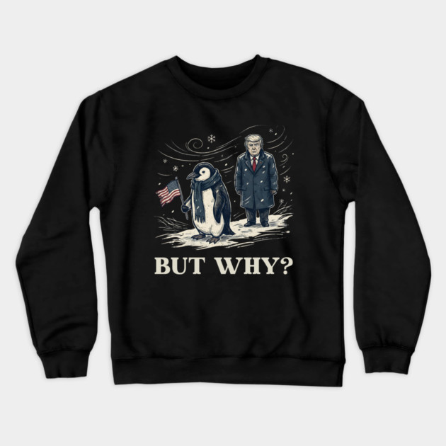 Nihilist Penguin Crewneck Sweatshirt by Creatifly Graphic Tees