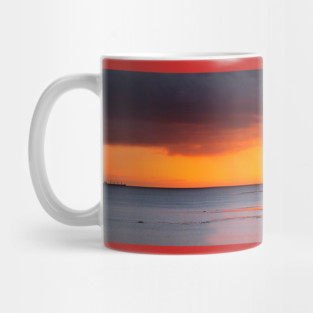 Sunrise at Collywell Bay in Northumberland Mug