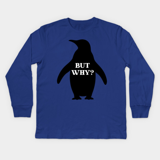 Nihilist Penguin Kids Long Sleeve T-Shirt by Creatifly Graphic Tees
