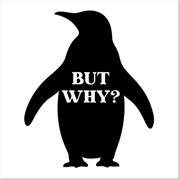 Nihilist Penguin Wall Art by Creatifly Graphic Tees
