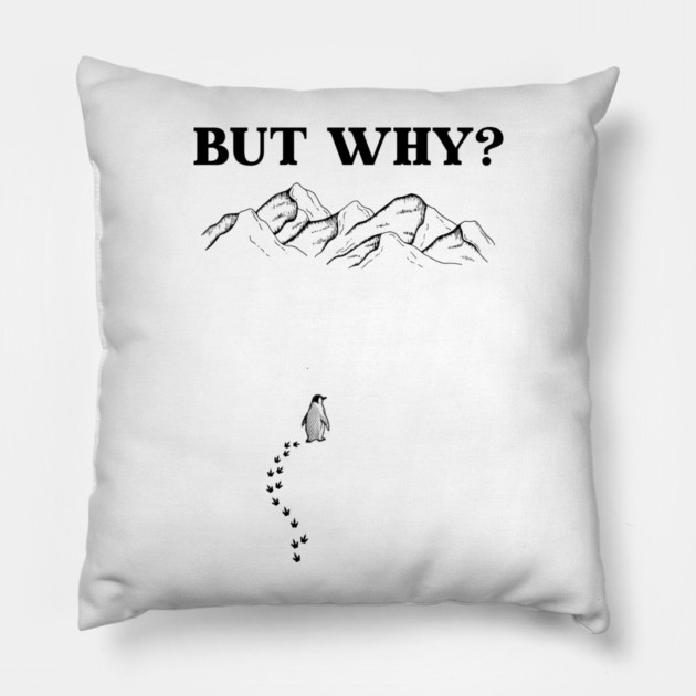 Nihilist Penguin Pillow by Creatifly Graphic Tees