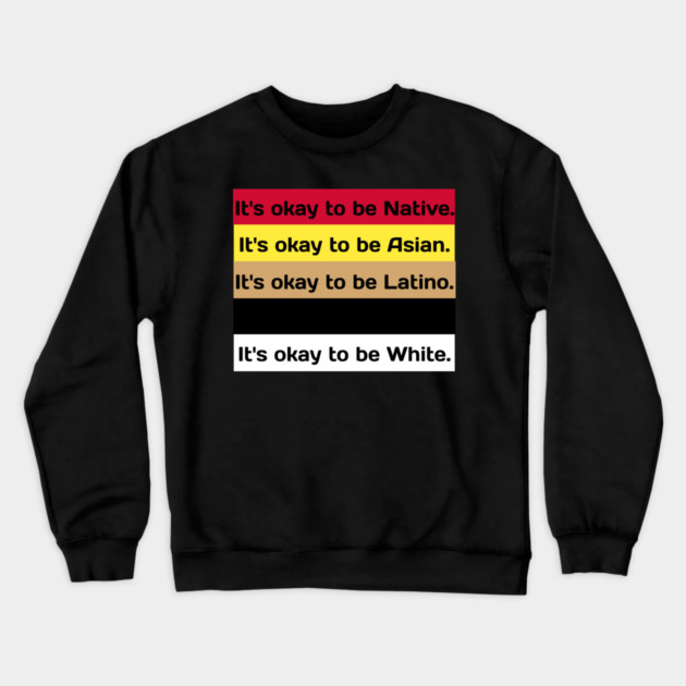Equality Message Typography Design Crewneck Sweatshirt by Stylish Shirt