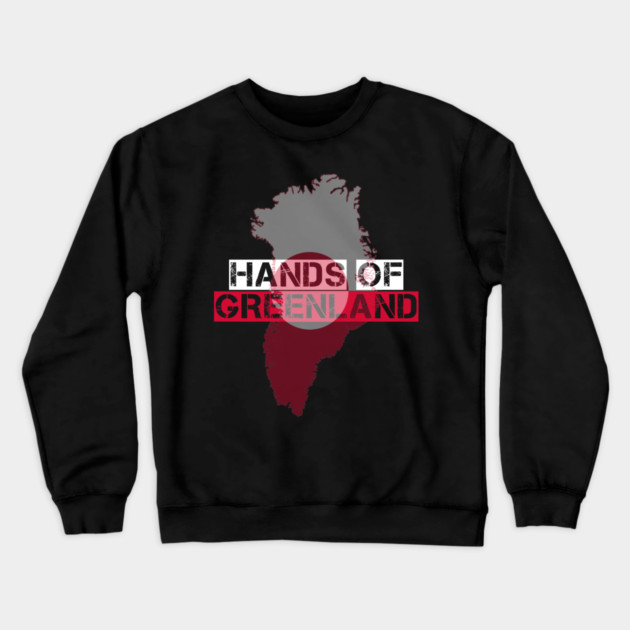 Greenland Minimal Map Stamp Crewneck Sweatshirt by Stylish Shirt