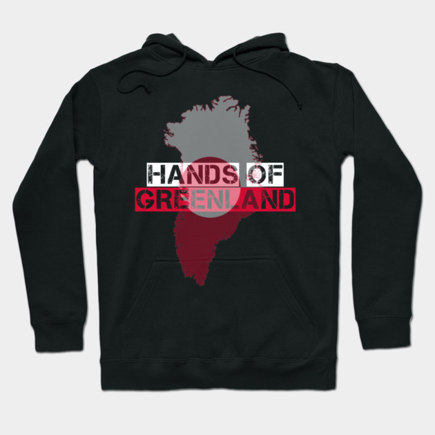 Greenland Minimal Map Stamp Hoodie by Stylish Shirt