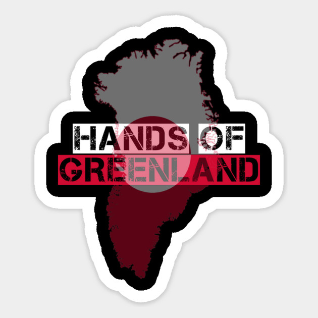 Greenland Minimal Map Stamp Magnet by Stylish Shirt