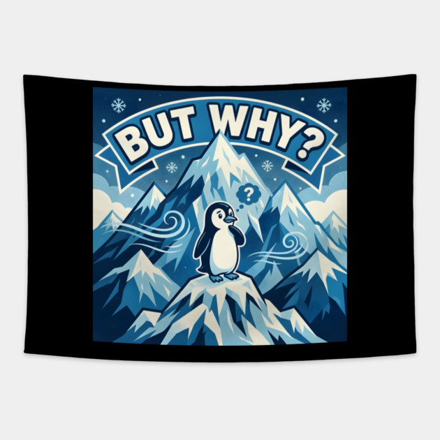Nihilist Penguin Tapestry by Creatifly Graphic Tees