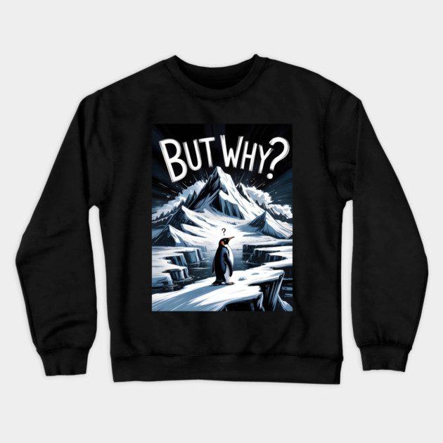 Nihilist Penguin Crewneck Sweatshirt by Creatifly Graphic Tees