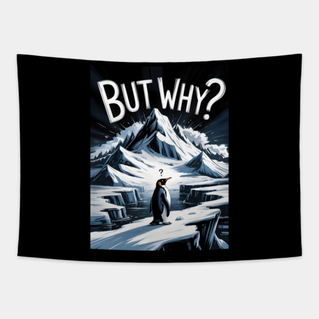 Nihilist Penguin Tapestry by Creatifly Graphic Tees