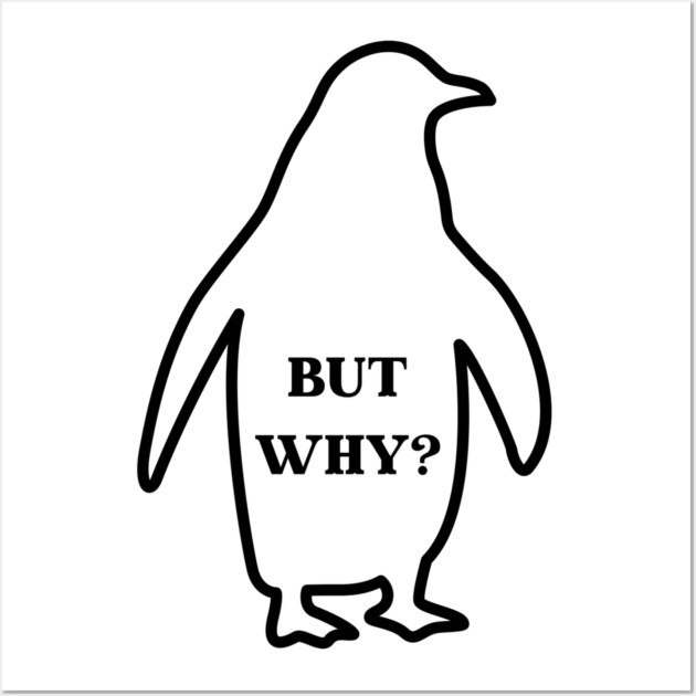 Nihilist Penguin Wall Art by Creatifly Graphic Tees