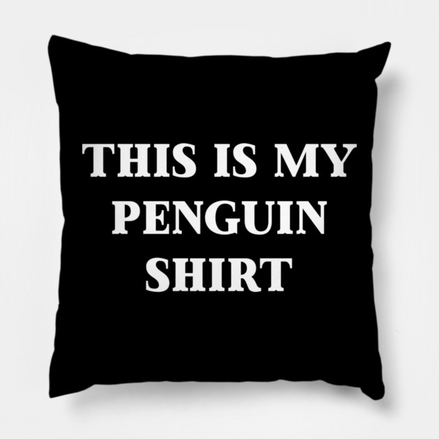 Nihilist Penguin Pillow by Creatifly Graphic Tees