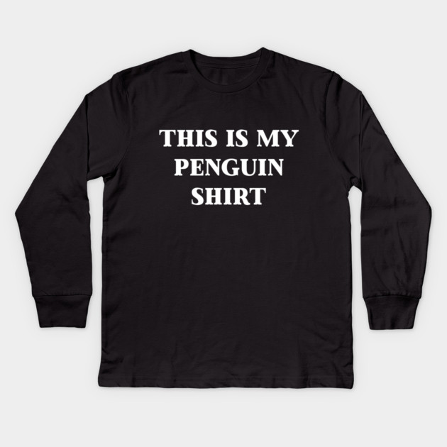 Nihilist Penguin Kids Long Sleeve T-Shirt by Creatifly Graphic Tees